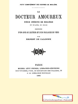 cover image of Le docteur amoureux